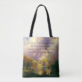 Rakkergebergte canvas tas voor sereniteitgebed (Voorkant)