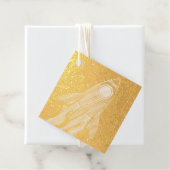Rakket bedankjes labels (Met doos)