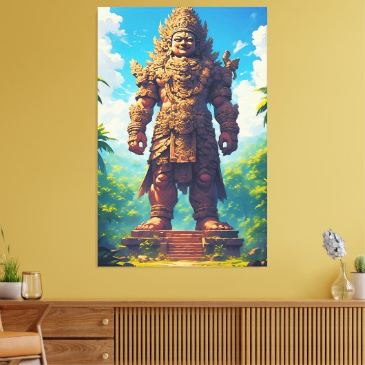 “Raksasa Nusantara” (Giant of the Archipelago) Canvas Afdruk (Insitu (Woonkamer))