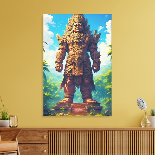 “Raksasa Nusantara” (Reus van de Archipel) Canvas Afdruk (Insitu (Woonkamer))