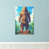 “Raksasa Nusantara” (Reus van de Archipel) Canvas Afdruk (Insitu (Houten vloer))