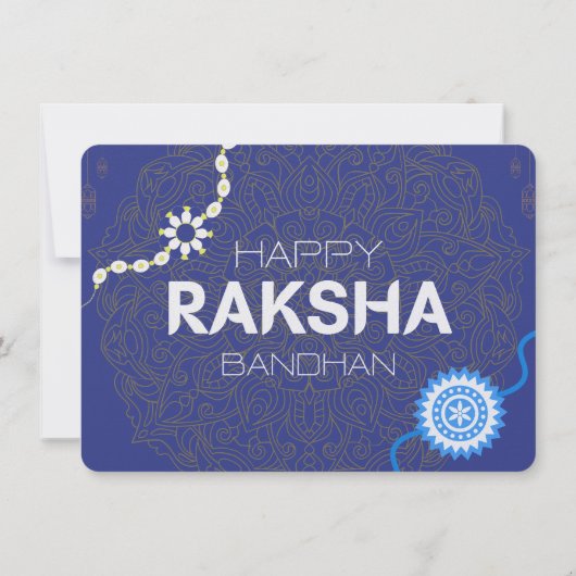 Raksha Bandhan Bliss – Brother Sister Bond Forever Feestdagenkaart (Achterkant)