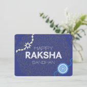 Raksha Bandhan Bliss – Brother Sister Bond Forever Feestdagenkaart (Staand voorkant)