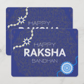Raksha Bandhan Bliss – Brother Sister Bond Forever Feestdagenkaart (Voorkant / Achterkant)