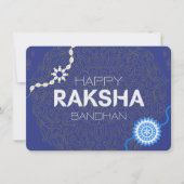Raksha Bandhan Bliss – Brother Sister Bond Forever Feestdagenkaart (Voorkant)
