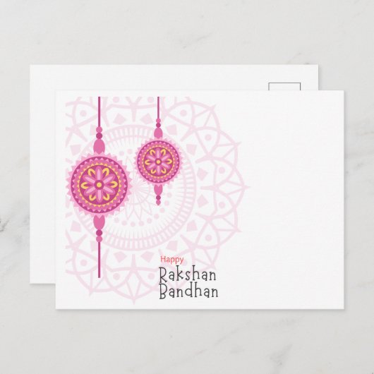 Raksha Bandhan Briefkaart (Voorkant / Achterkant)