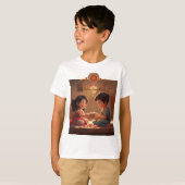 Raksha Bandhan Broer en Zuster Kinder T-shirt (Voorkant volledig)
