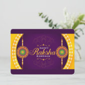 Raksha Bandhan Feestdagenkaart (Staand voorkant)
