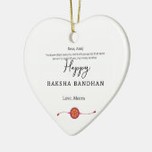 Raksha bandhan, happy rakhi card, keramisch ornament (Links)