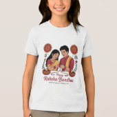Raksha Bandhan Jongeren Tri-blend T-Shirt (Voorkant)