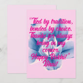 Raksha Bandhan Kaart (Voorkant / Achterkant)