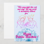 Raksha Bandhan Kaart (Voorkant / Achterkant)