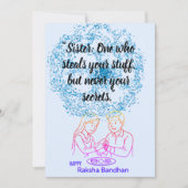 Raksha Bandhan Kaart (Voorkant)