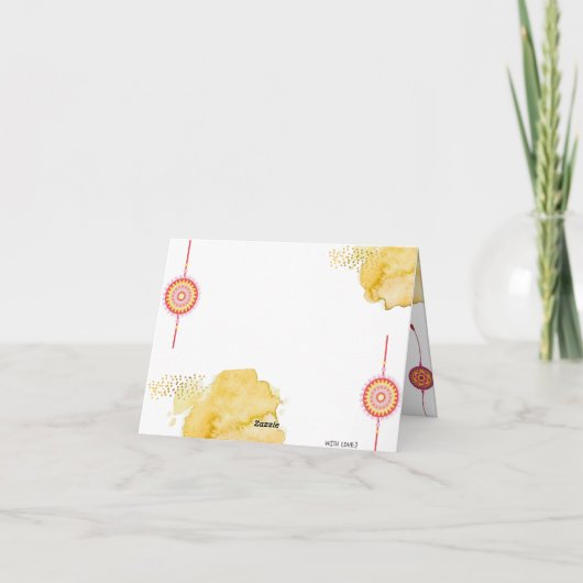 Raksha Bandhan Kaart (Achterkant)