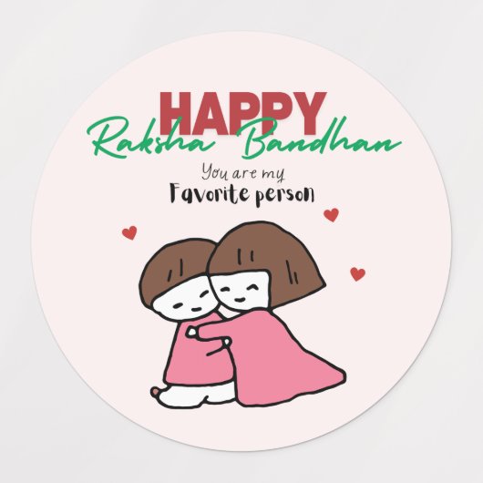 Raksha Bandhan Labels (Design 2)