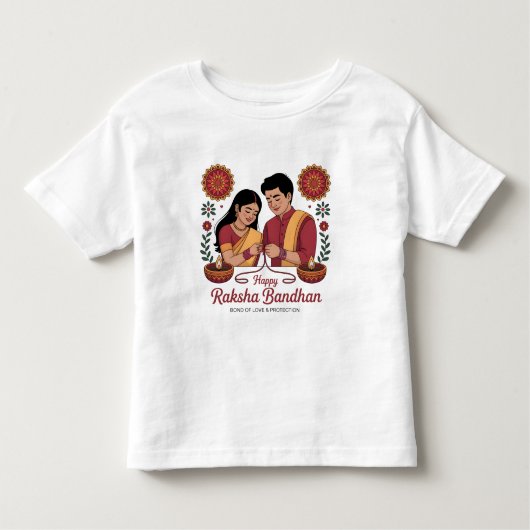 Raksha Bandhan Peuter Fijne Jersey T-Shirt (Voorkant)