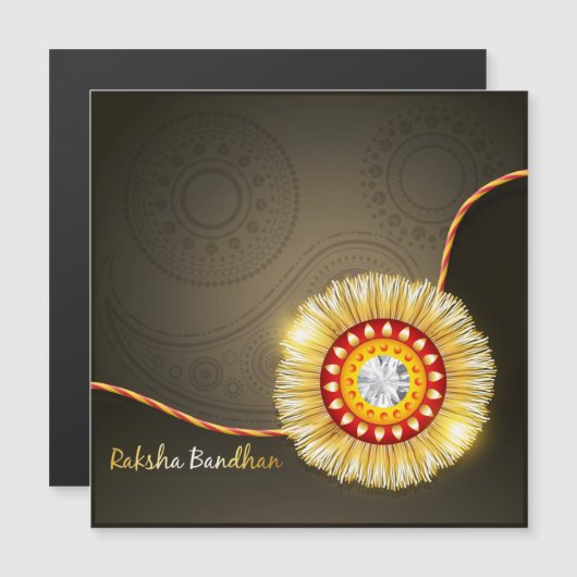 Raksha Bandhan, Rakhi diamant (Voorkant / Achterkant)