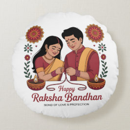 Raksha Bandhan Round Pillow Rond Kussen