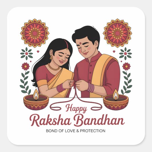 Raksha Bandhan Sticker (Voorkant)