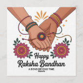 Raksha Bandhan uitnodiging (Achterkant)