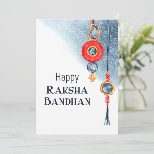 Raksha Bandhan Wenskaart Kaart (Staand voorkant)