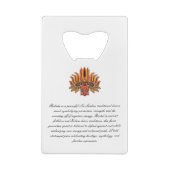 Raksha Mask Creditkaart Flessenopener (Achterkant)