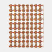 Raksha Mask Fleece Deken (Voorkant)