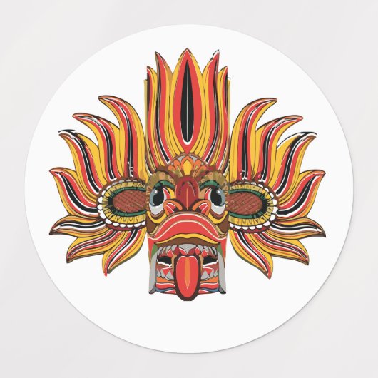 Raksha Mask Labels (Design 2)