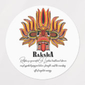 Raksha Mask Labels (Design 1)