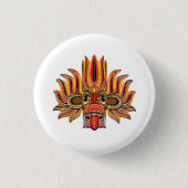 Raksha Ronde Button 3,2 Cm (Voorkant)