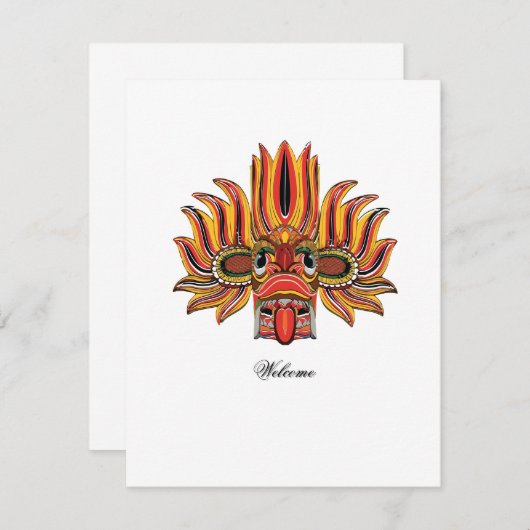 Raksha RSVP Kaartje (Voorkant / Achterkant)