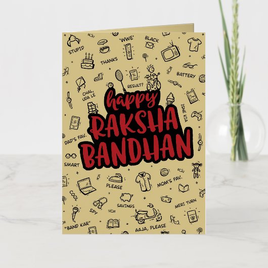 RAKSHABANDHAN KAART (Voorkant)
