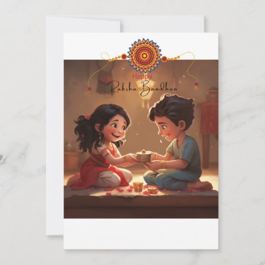 Rakshan Bandhan Holiday Kaart (Voorkant)