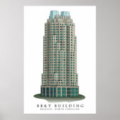 Raleigh BB&T Building Architecture Print (Voorkant)