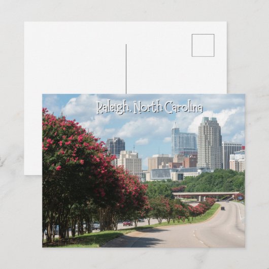 Raleigh, Briefkaart North Carolina (Voorkant / Achterkant)