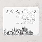 Raleigh Bruiloft Elegant repetitie diner Informatiekaartje (Voorkant)