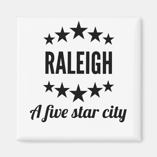 Raleigh een vijf sterren stad magneet (Voorkant)