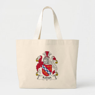 Raleigh Family Crest Grote Tote Bag
