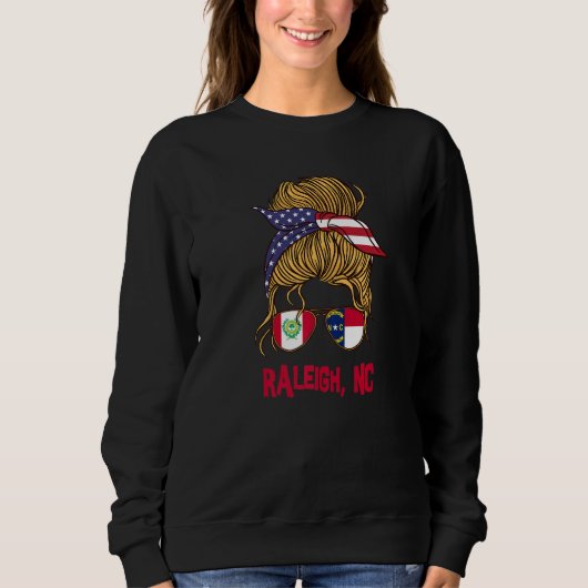 Raleigh for Girls Raleigh North Carolina Flag for Trui (Voorkant)