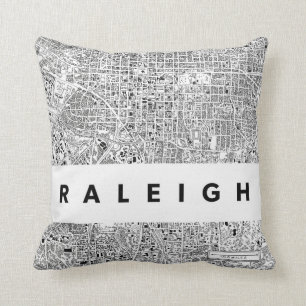 Raleigh Map Pillow Kussen
