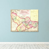 Raleigh, Mercer, Summers, Monroe counties Canvas Afdruk (Insitu (Houten vloer))