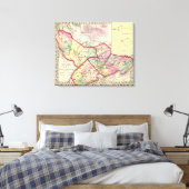 Raleigh, Mercer, Summers, Monroe counties Canvas Afdruk (Insitu (Slaapkamer))