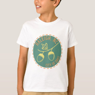 Raleigh NC City of Oaks Eikel T-shirt