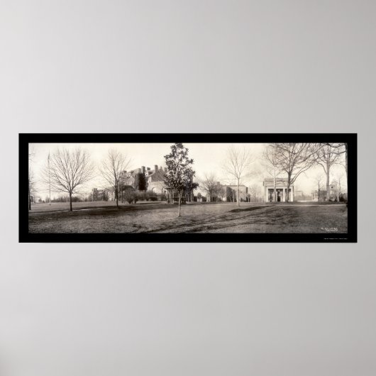 Raleigh, NC College Foto 1909 Poster (Voorkant)