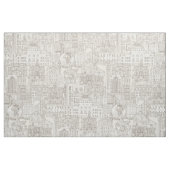 Raleigh NC gereedschap natuurlijk Stof (Fat Quarter)