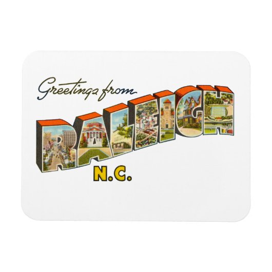 Raleigh NC Magneet (Horizontaal)