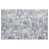 Raleigh NC toile blue Stof (Fat Quarter)