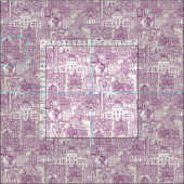 Raleigh NC toile paarse Stof (Delen)