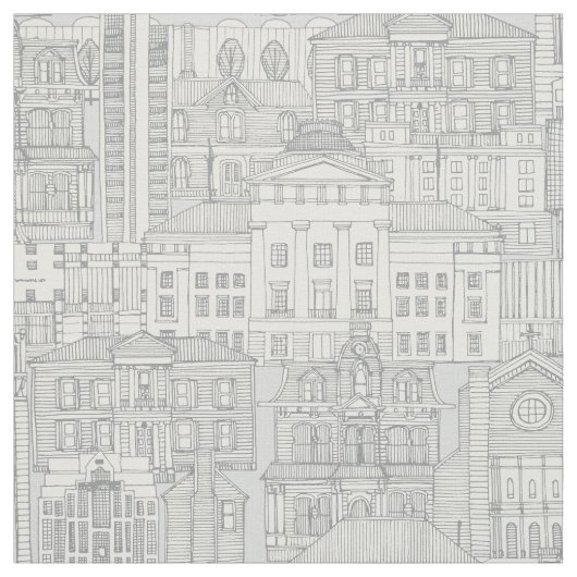 Raleigh NC toile zilver Stof (Swatch)