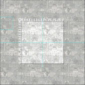 Raleigh NC toile zilver Stof (Delen)